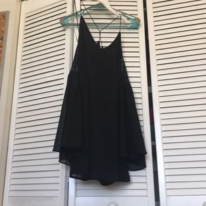 Black boho dress